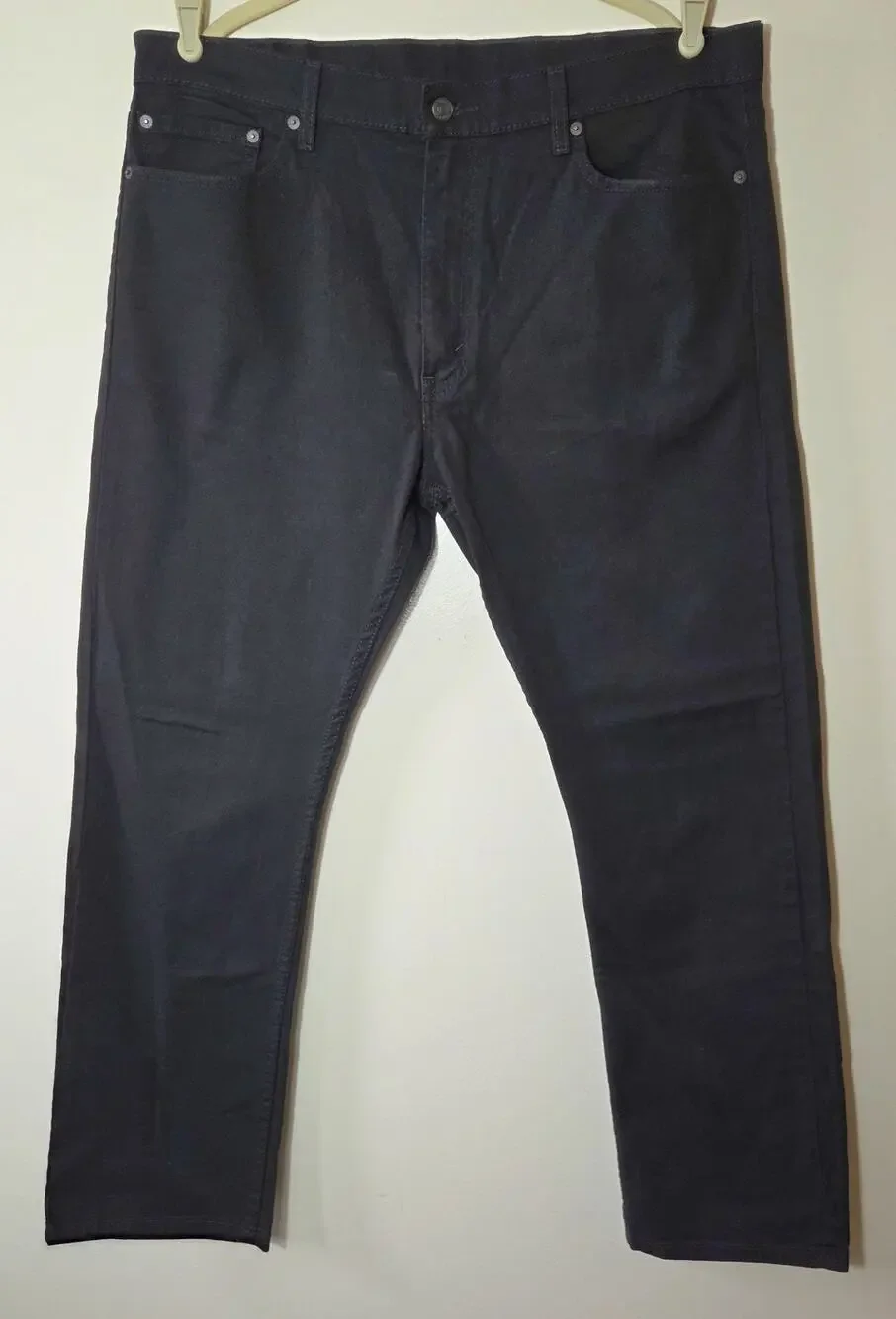 Levi's 513 Men's Jeans Slim Fit Straight Leg Stretch Jet Black Denim W38 L30